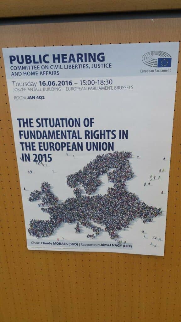 Conference on "The situation of fundamental rights in the European Union in 2015"