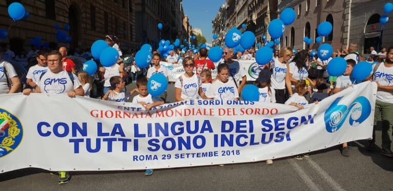 60th anniversary of World Federation of the Deaf in Rome, Italy