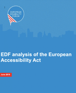 EDF analysis of the European Accessibility Act