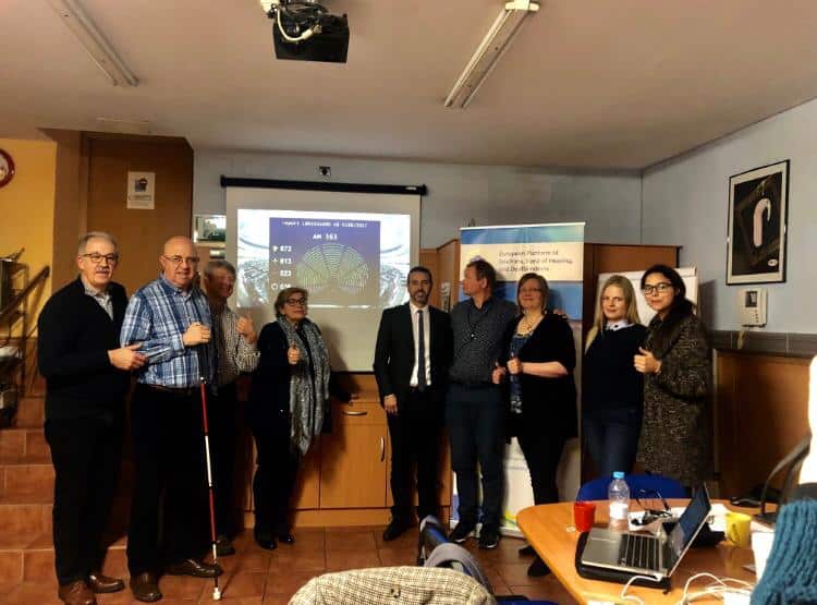 The meeting of the European Platform of Deafness, Hard of Hearing and Deafblindness