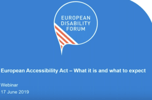 Webinar explaining the recently adopted European Accessibility Act